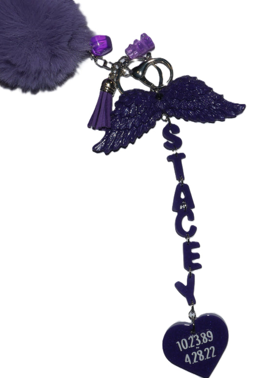 Remembering “Your Name Here” Angel Wings Keychain Goodie
